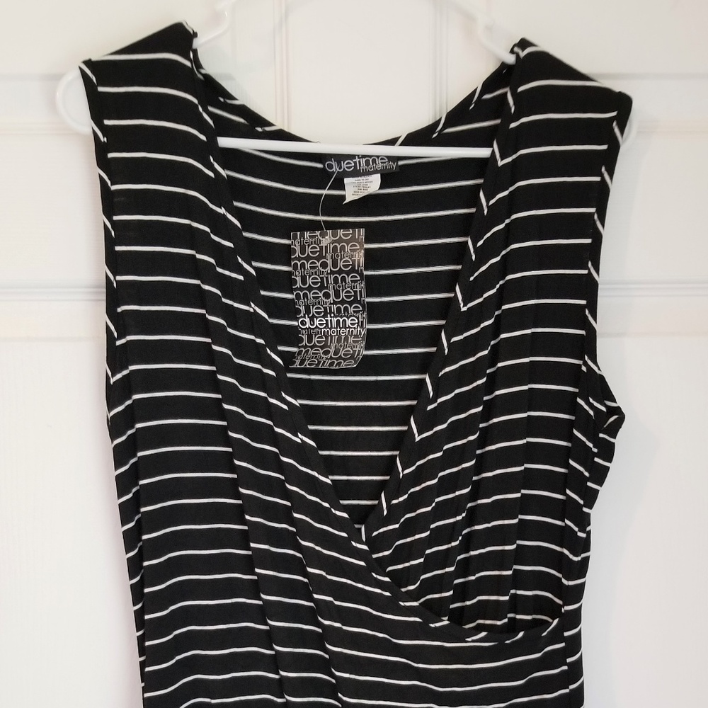 Due Time Wrap Front Maternity Top NWT XL
